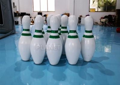 China CE PVC Tarpaulins Inflatable Bowling Pins Set Game With Zorb Ball for sale