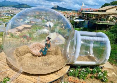 Chine tente gonflable de globe de camping de maison de bulle de grand de bulle de camping tunnel simple gonflable transparent extérieur de tente à vendre