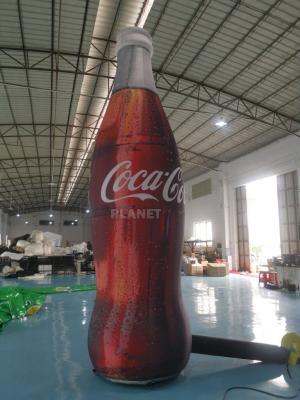 China ASTM 4m Tall Advertising Inflatable Coca Cola Bottle for sale