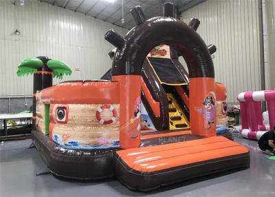 China el jugar inflable de los niños del tobogán acuático del barco pirata de la lona del PVC de 0.5m m en venta