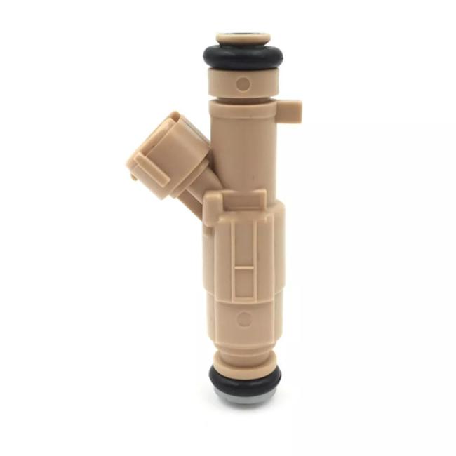 Side view of fuel injector with connection points visible