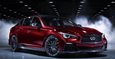 China powerful 5 Seater Electric Car Infiniti Q50 Car with 3.0L engine for sale