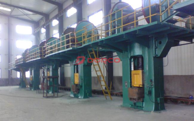 Double Disc Friction Screw Press side view highlighting mechanical components