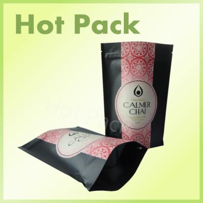 China El papel de Kraft impreso se levanta la bolsa de empaquetado del té con el Ziplock para Chai y el té en venta