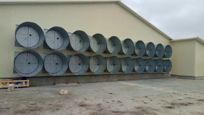 Poultry farm ventilation installation project