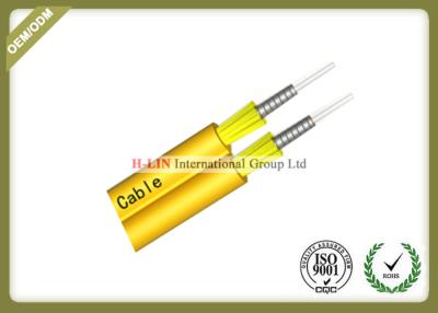 China Tight Buffered Indoor Fiber Optic Cable , Duplex Zipcord Armored Fiber Optic Cable for sale