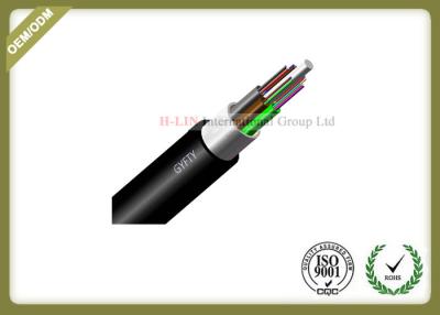 China Cable de fribra óptica al aire libre no-acorazado no-metálico trenzado GYFTY del tubo flojo con la chaqueta de FRP PE en venta