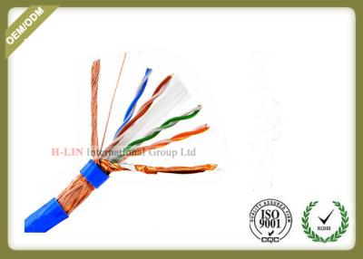 China SFTP 23AWG 4Pairs 8 Conductors Indoor CAT6 Network Lan Cable with  Bare Copper  PVC/LSZH Jacket for sale