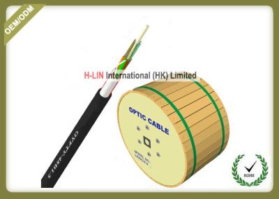 China Single Sheathed Nonmetallic Waterproof Fiber Optic Cable PE Jacket GYFTY-12B1.3 for sale