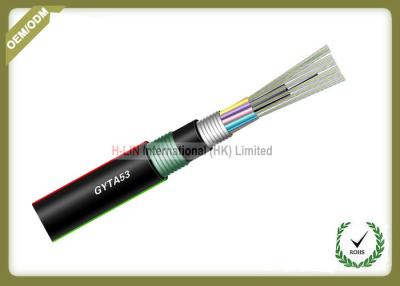 China Underground Armored Outdoor Direct Buried Fiber Optic Cable GYTA53 reach to 288cores for sale