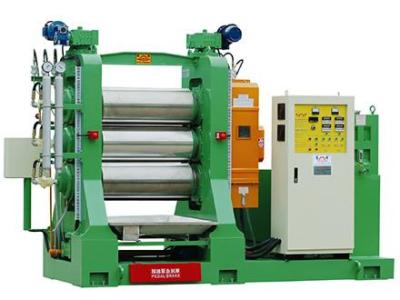 China Rubber Calender Machine 500-2000mm Width Options With Optional Cooling System à venda
