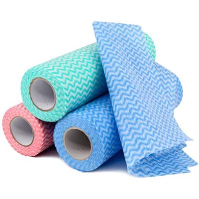 China Household Wholesale Dishcloth Fabric Dishcloth  Kitchen Paper Towels Roll Non-woven Fabric for sale