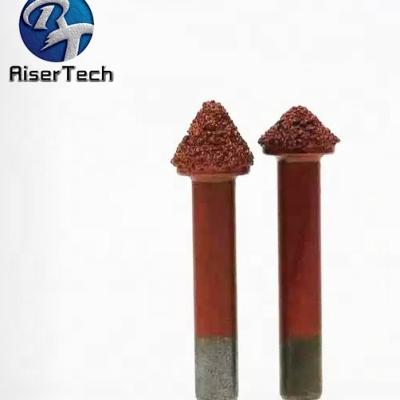 China 6-20mm Shank PCD Marble Granite Router Bit Com 15°-120° Ângulo de corte da borda à venda