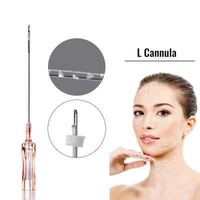 China hot sell medical suture properties disposable pcl cannula needles cosmetic cog 6D W 19g 100mm  lift face for sale
