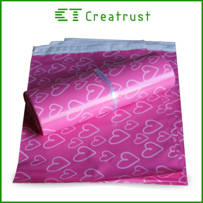 Co-ex LDPE Poly Mailers Shipping Envelopes Mailing Bag Custom Design Eco-friendly Pink Customized Mailers Self-adhesive Envelope