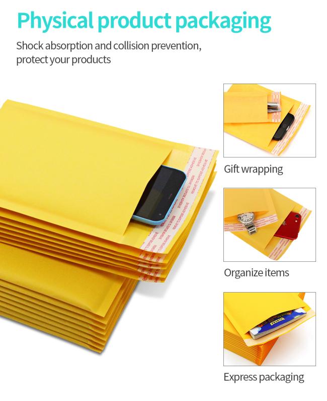 ZGCX Copper-printing Colorful Bag A4 Sizes Padded Bubble Cushioned Jiffys Mailer /Envolopes