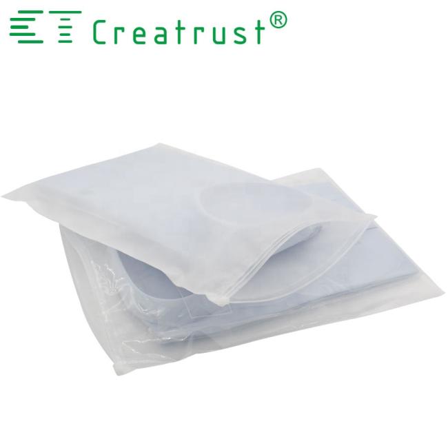 CX Child Slider Zipper Pvc Bag Plastic T-shirt Zip Lock Pouch Matte Frosted Clothes Clear Poly Bags Adhesive Seal Personalised