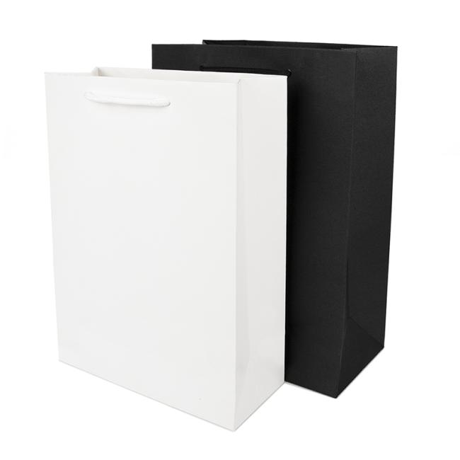 OEM Custom Luxury Gift Craft Shopping White Kraft Paper Bag With Handle Manufacturer