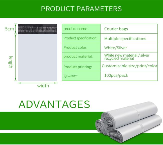 SZCX Express Courier Bag /poly Mailer Free Ship LDPE Plastic Poly Express Packing Customer's Logo A3/A4/A5 Size Carton Packing