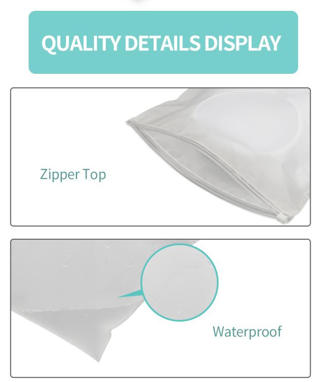 China CPE Slider Ziplock Packaging Bags Matte Zipper Bag for Mobile Phone