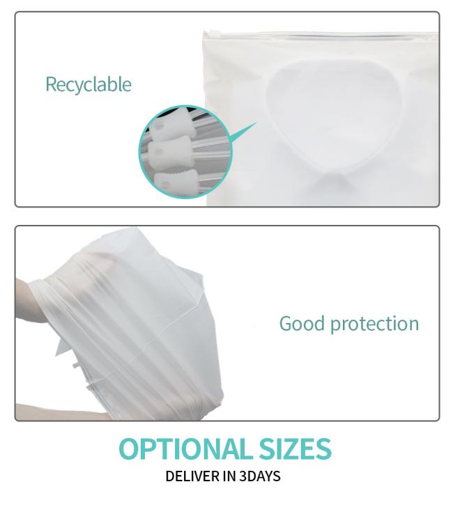 China CPE Slider Ziplock Packaging Bags Matte Zipper Bag for Mobile Phone