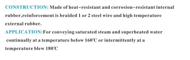 Steel Wire Braid High Pressure Stem Rubber Hose
