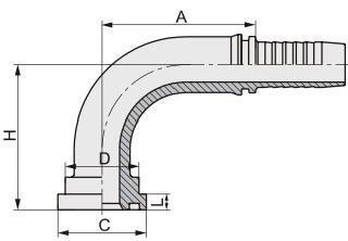 Carbon Steel Hydraulic Flange Connector Fitting Hydraulic DIN Flange 3000 Psi Hydraulic Hose Flange 87391