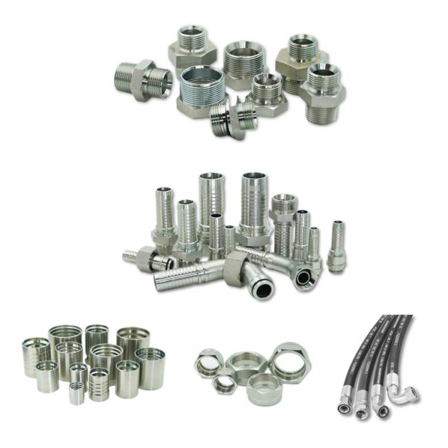 Forging Galvanized Hot Selling SAE Hydraulic Flange 3000 Psi Metric Hydraulic Fitting Stainless Steel 87341