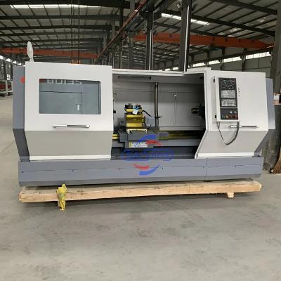 China 2 Axis Automatic Cnc Lathe Machine GSK Tools Flat Bed for sale