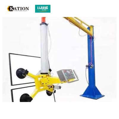 China Glass Cantilever Jib Crane Machine For Glass Loading And Unloading Glass Vacuum Lifter for sale