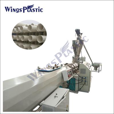中国 50-160mm High Output Plastic Pipe Extrusion Machine PVC Pipe Line 販売のため