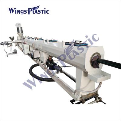 China Hot Water Supply Pipe Production Line Single Screw PP PPR HDPE PE Pipe Extruder Machine for sale