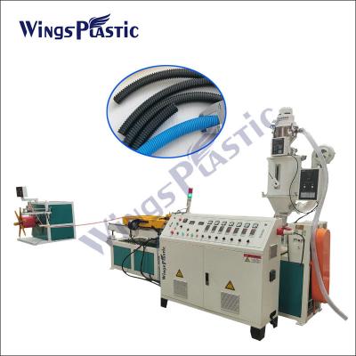 China PE PP PVC Hose Production Line Electrical Conduit Pipe Making Machine 40-80kg/H for sale