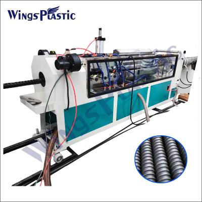 China Linha corrugada PE da extrusão da tubulação da espiral da máquina da fabricação da tubulação do PVC do LDPE do HDPE à venda