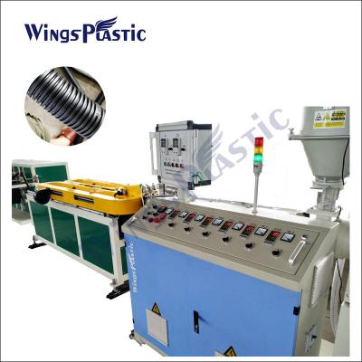 China Pp Pe Pvc Corrugated Pipe Making Machinery Plastic Extruder Machines en venta