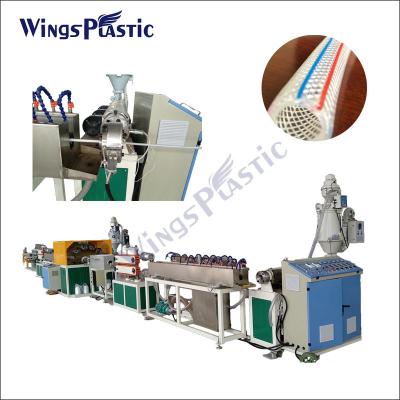 China Automatic Plastic PVC High Pressure Fiber Pipe Reinforced Hose Manufacturing Machine pvc braiding pipe extrusion machine à venda