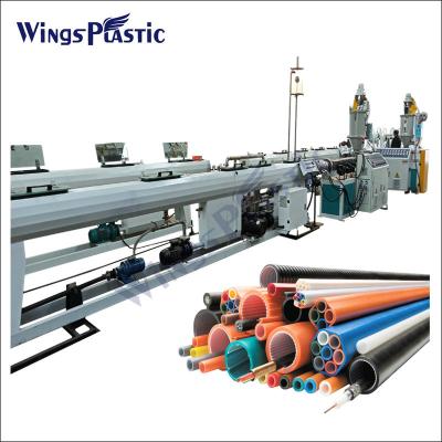 China Máquina de fabricación de tubos de conductos ópticos corrugados de pared única de PA en venta