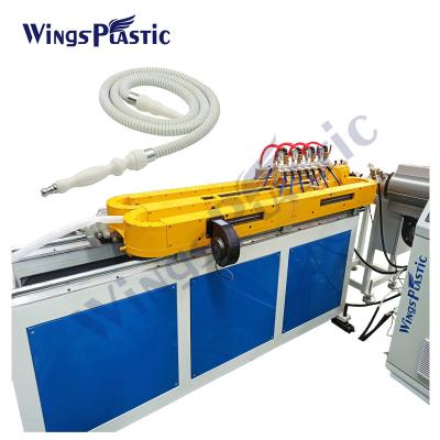 China 10-15m/min PE Single Wall Corrugated Pipe Shisha Hose Hookah Tube Making Machine for sale