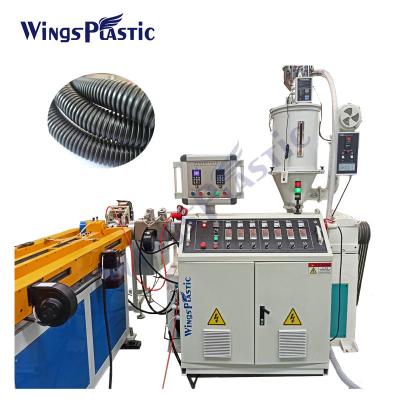 China PE PP EVA PVC PA Flexible Pipe Extrusion Die Plastic Small Diameter Single Wall Corrugated Pipe Making Machine for sale