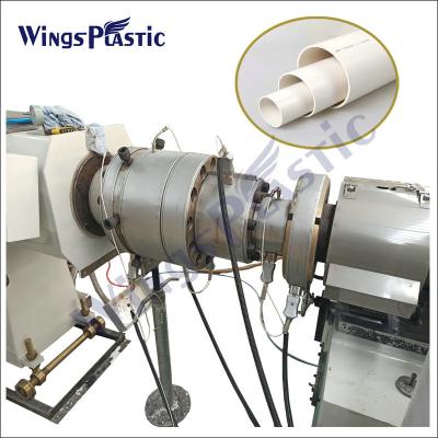 China Linha de produção de máquinas de extrusão de tubos de PVC de parafuso duplo Processo de fabricação/Extrusoras de tubos de PVC de plástico UPVC à venda