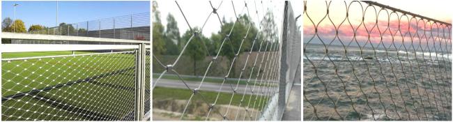 Ferrule mesh handrail infills/Stainless steel cable safety mesh/Stainless steel cable protection mesh