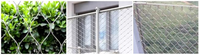 Stainless steel cable mesh opened ferrule type green wall Stainless steel cable mesh opened ferrule type safety mesh Stainless steel cable mesh opened ferrule type safety mesh