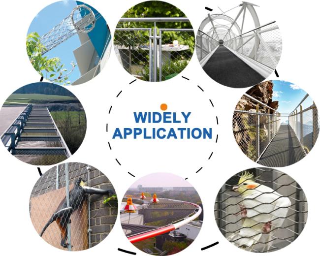Staniless Steel Cable Mesh application