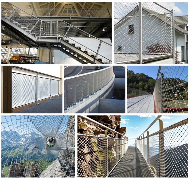 Stainless Steel Wire Rope Mesh Fence Panel for Safety Net/Stainless Steel Safety Net