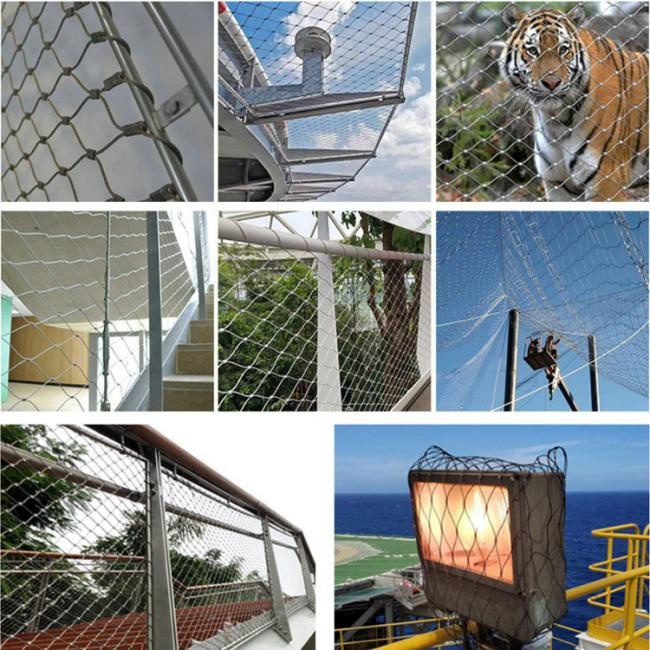 Stainless Steel Rope Mesh High Strength Decorative Hand-Woven Stainless Steel Wire Rope Mesh