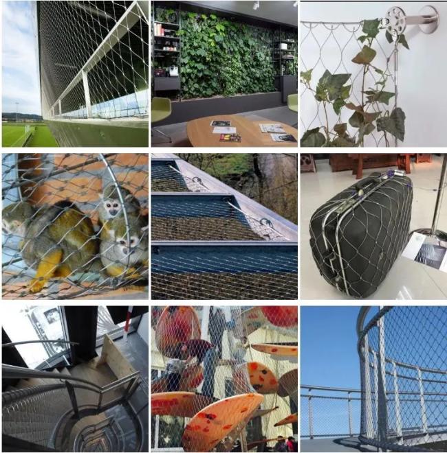 Anti-Drop Stainless Steel Wire Rope Mesh Netting For High Altitude/Stainless Steel Rope Mesh