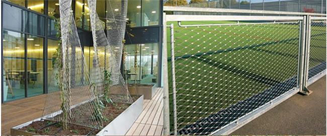 Flexible Stainless Steel 304 316 Wire Rope Mesh Net For Garden Fence Stainless Steel Cable Mesh