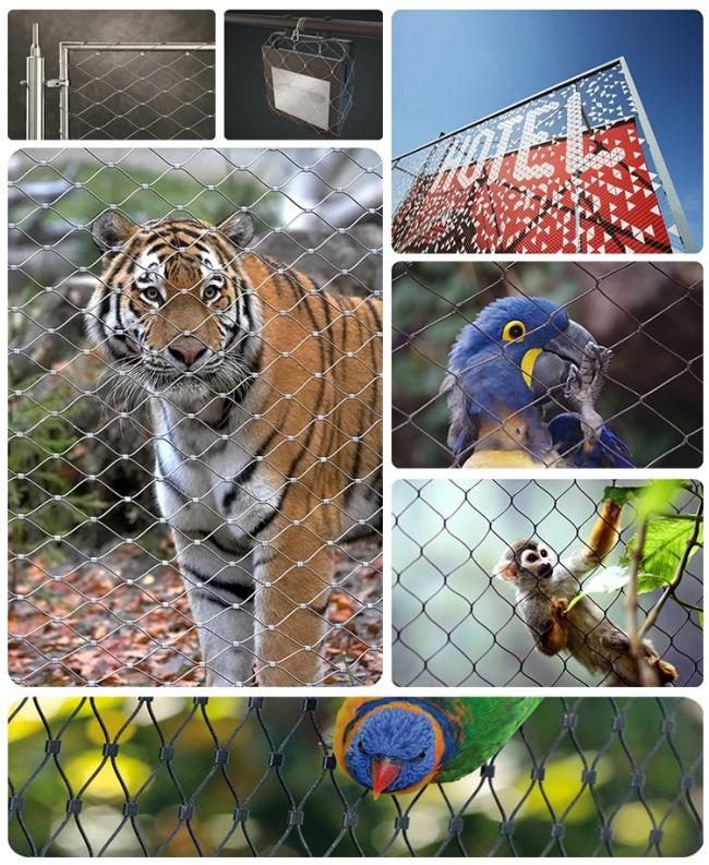 Anti-Drop Stainless Steel Wire Rope Mesh Netting For High Altitude/Stainless Steel Rope Mesh