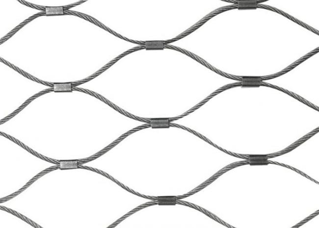 Stainless Steel Wire Rope Mesh / Cable Net Mesh