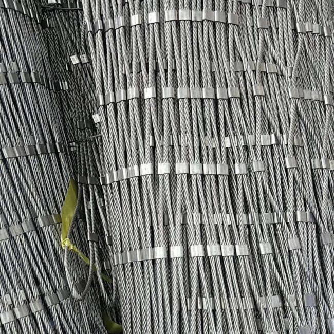 Ss Rope Mesh For Zoo Fence Mesh Stainless Steel Flexible Wire Ferrule Cable Rope Mesh Net Stainless Steel Cable Mesh